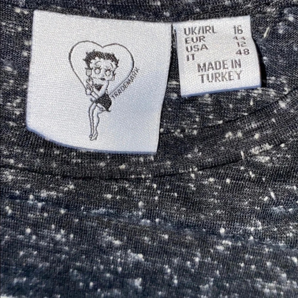 Betty Boop Pj Top Sz 12 - Picture 6 of 10